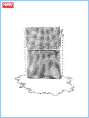 Glitter Rhinestone Crossbody Evening Bag Sparkly Small Handbag Clutch